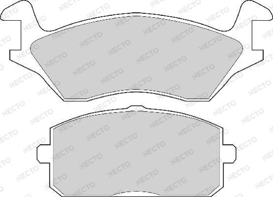 Necto FD833A - Тормозные колодки, дисковые, комплект autospares.lv