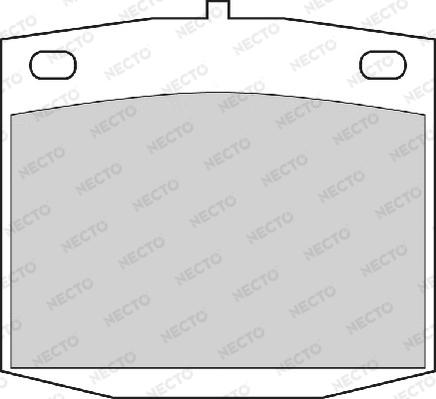 Necto FD837A - Тормозные колодки, дисковые, комплект autospares.lv