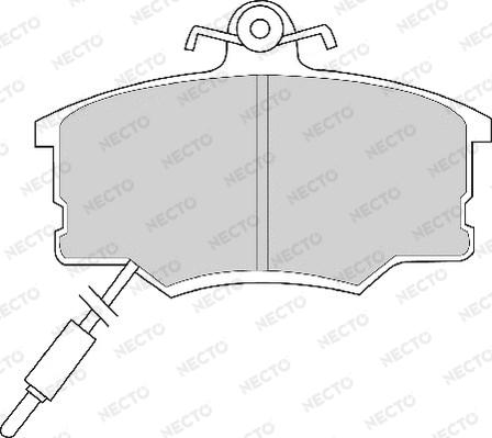 Necto FD2410A - Тормозные колодки, дисковые, комплект autospares.lv