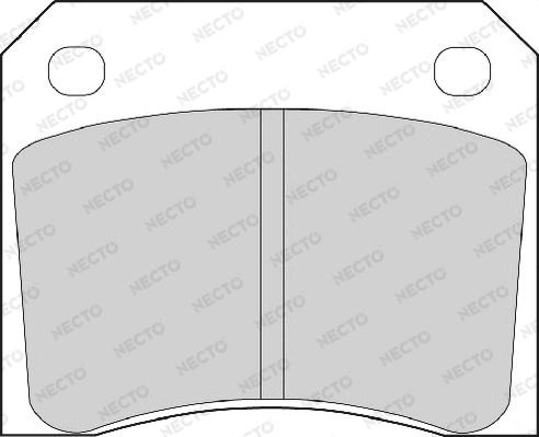 Necto FD216A - Тормозные колодки, дисковые, комплект autospares.lv