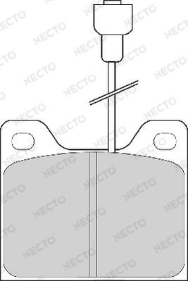 Necto FD223A - Тормозные колодки, дисковые, комплект autospares.lv