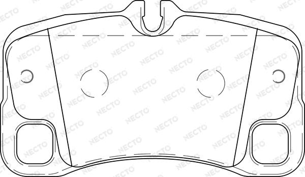 Necto FD7416A - Тормозные колодки, дисковые, комплект autospares.lv