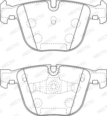 Necto FD7470A - Тормозные колодки, дисковые, комплект autospares.lv