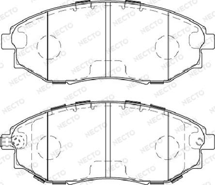 Necto FD7478A - Тормозные колодки, дисковые, комплект autospares.lv