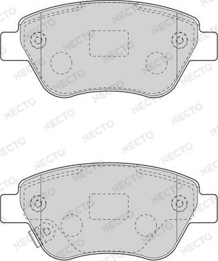 Necto FD7594A - Тормозные колодки, дисковые, комплект autospares.lv