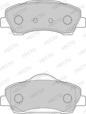 Necto FD7595A - Тормозные колодки, дисковые, комплект autospares.lv