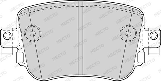 Necto FD7592A - Тормозные колодки, дисковые, комплект autospares.lv