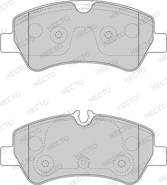 Necto FD7597V - Тормозные колодки, дисковые, комплект autospares.lv