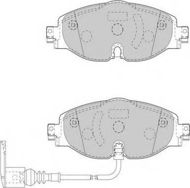 Necto FD7544A - Тормозные колодки, дисковые, комплект autospares.lv