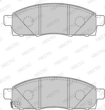 Necto FD7553V - Тормозные колодки, дисковые, комплект autospares.lv