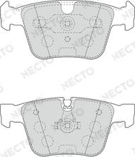 Necto FD7552A - Тормозные колодки, дисковые, комплект autospares.lv