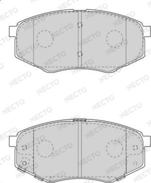 Necto FD7569A - Тормозные колодки, дисковые, комплект autospares.lv