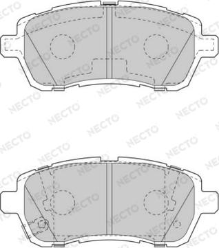 Necto FD7563A - Тормозные колодки, дисковые, комплект autospares.lv