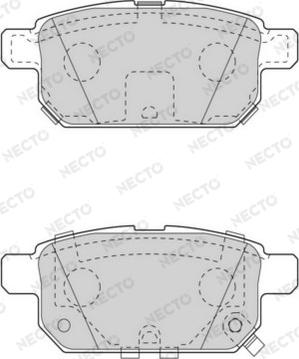 Necto FD7562A - Тормозные колодки, дисковые, комплект autospares.lv