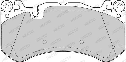 Necto FD7516A - Тормозные колодки, дисковые, комплект autospares.lv