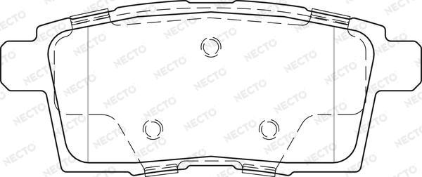 Necto FD7518A - Тормозные колодки, дисковые, комплект autospares.lv