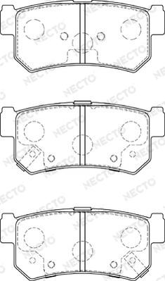 Necto FD7584A - Тормозные колодки, дисковые, комплект autospares.lv