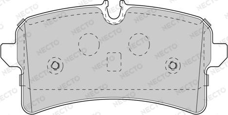 Necto FD7586A - Тормозные колодки, дисковые, комплект autospares.lv