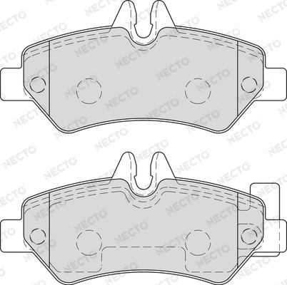 Necto FD7583V - Тормозные колодки, дисковые, комплект autospares.lv