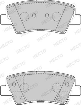 Necto FD7531A - Тормозные колодки, дисковые, комплект autospares.lv