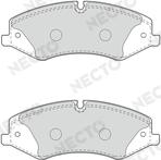 Necto FD7523A - Тормозные колодки, дисковые, комплект autospares.lv