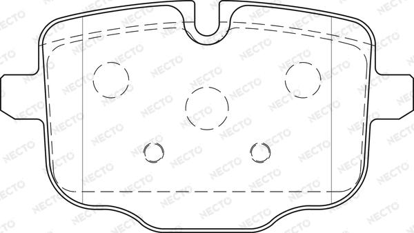 Necto FD7527A - Тормозные колодки, дисковые, комплект autospares.lv