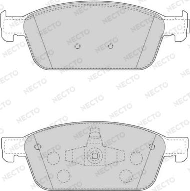 Necto FD7575A - Тормозные колодки, дисковые, комплект autospares.lv