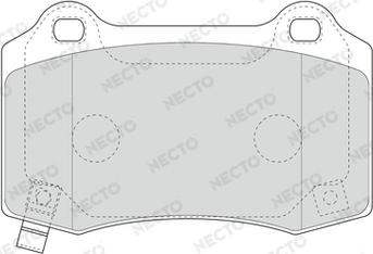 Necto FD7649A - Тормозные колодки, дисковые, комплект autospares.lv