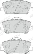 Necto FD7646A - Тормозные колодки, дисковые, комплект autospares.lv