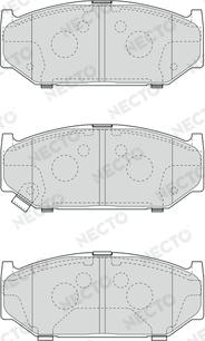 Necto FD7648A - Тормозные колодки, дисковые, комплект autospares.lv