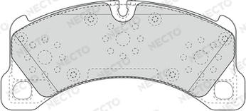 Necto FD7642A - Тормозные колодки, дисковые, комплект autospares.lv