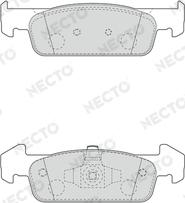 Necto FD7656A - Тормозные колодки, дисковые, комплект autospares.lv