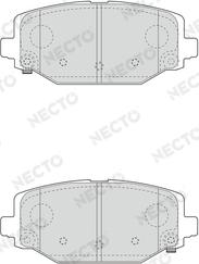 Necto FD7650A - Тормозные колодки, дисковые, комплект autospares.lv