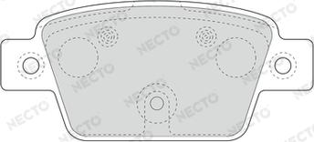 Necto FD7663A - Тормозные колодки, дисковые, комплект autospares.lv