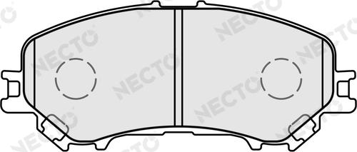 Necto FD7667A - Тормозные колодки, дисковые, комплект autospares.lv