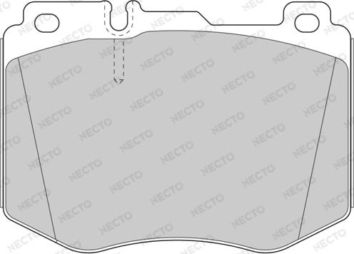 Necto FD7605A - Тормозные колодки, дисковые, комплект autospares.lv