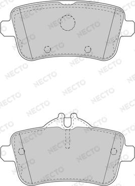 Necto FD7601A - Тормозные колодки, дисковые, комплект autospares.lv
