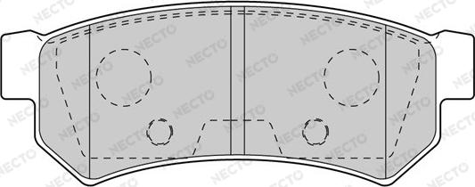 Necto FD7603A - Тормозные колодки, дисковые, комплект autospares.lv