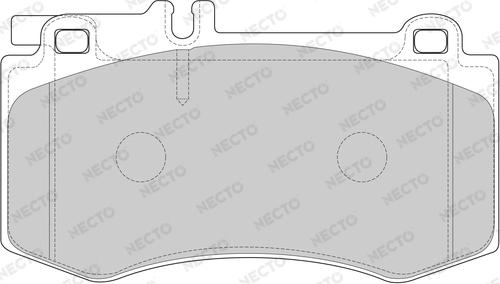 Necto FD7629A - Тормозные колодки, дисковые, комплект autospares.lv