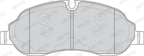 Necto FD7624V - Тормозные колодки, дисковые, комплект autospares.lv