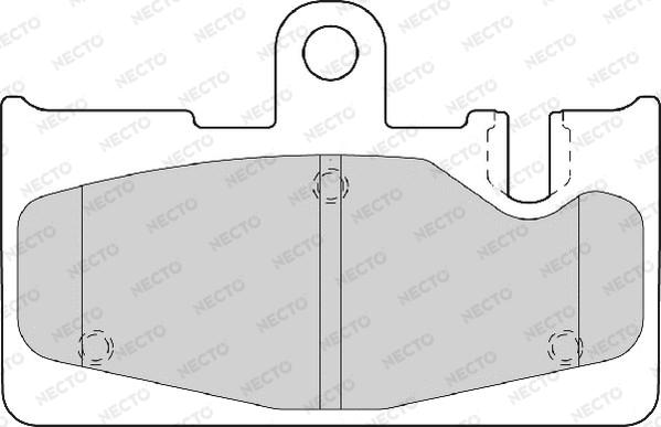 Necto FD7099A - Тормозные колодки, дисковые, комплект autospares.lv