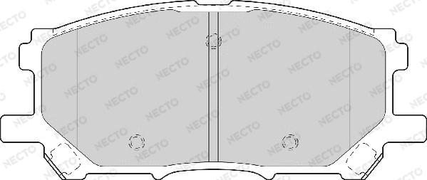 Necto FD7097A - Тормозные колодки, дисковые, комплект autospares.lv