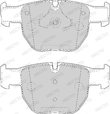 Necto FD7049A - Тормозные колодки, дисковые, комплект autospares.lv