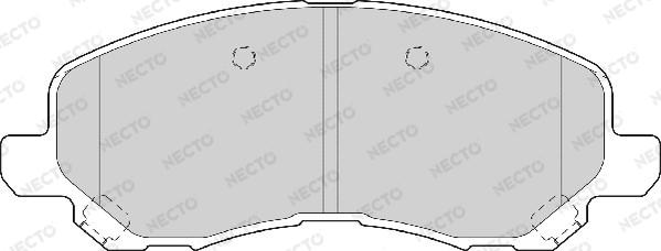 Necto FD7066A - Тормозные колодки, дисковые, комплект autospares.lv