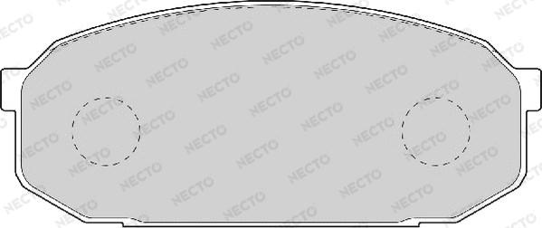 Necto FD7002A - Тормозные колодки, дисковые, комплект autospares.lv
