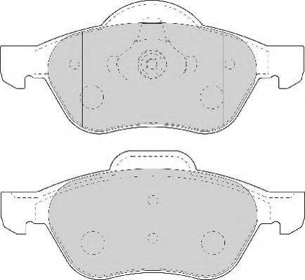 Necto FD7010N - Тормозные колодки, дисковые, комплект autospares.lv