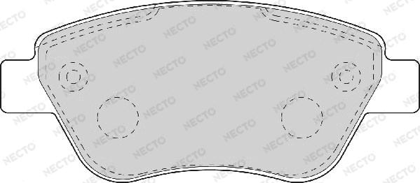 Necto FD7089A - Тормозные колодки, дисковые, комплект autospares.lv
