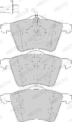 Necto FD7083A - Тормозные колодки, дисковые, комплект autospares.lv