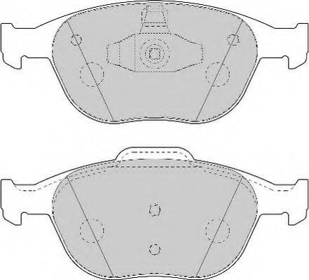 Necto FD7034N - Тормозные колодки, дисковые, комплект autospares.lv