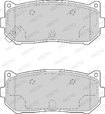 Necto FD7035A - Тормозные колодки, дисковые, комплект autospares.lv